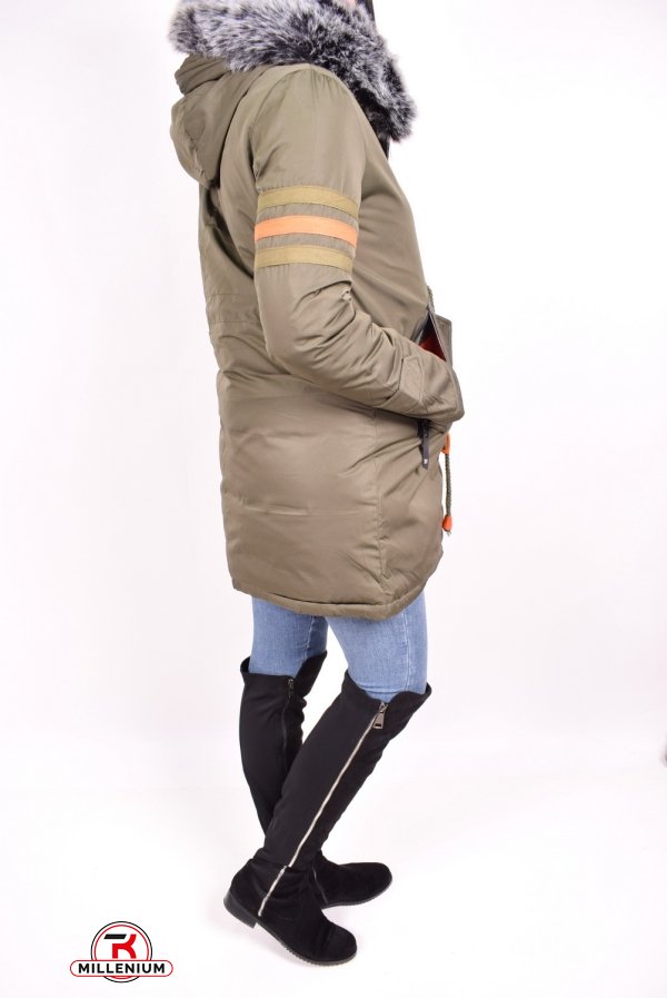 Куртка женская  (цв.хаки) демисезонная  из плащевки Размер в наличии : 40 арт.806