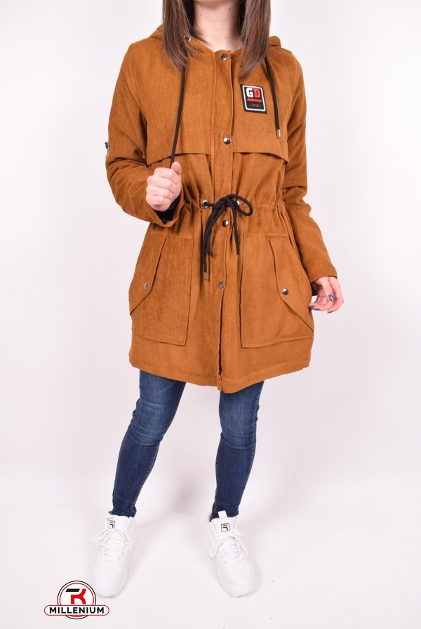 Куртка женская тканевая  (цв.т.коричневый) демисезонная HISSET Размеры в наличии : 46, 48 арт.C695