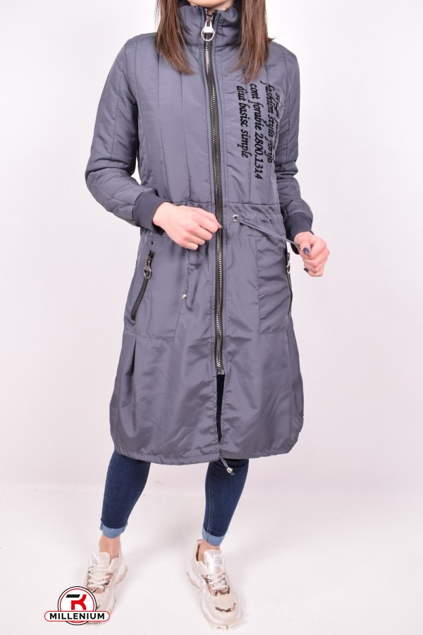 Пальто женское комбинированное (цв.серый) BURRASCA Размер в наличии : 48 арт.15835