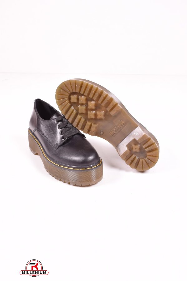 Туфли женские из натуральной кожи  (цв.черный)  OLLI Размер в наличии : 38 арт.T-32-ASTRA