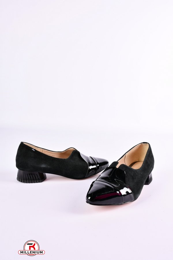Туфлі жіночі з натуральної замші (кол. Чорний) MARANTA Розмір в наявності : 36 арт.405
