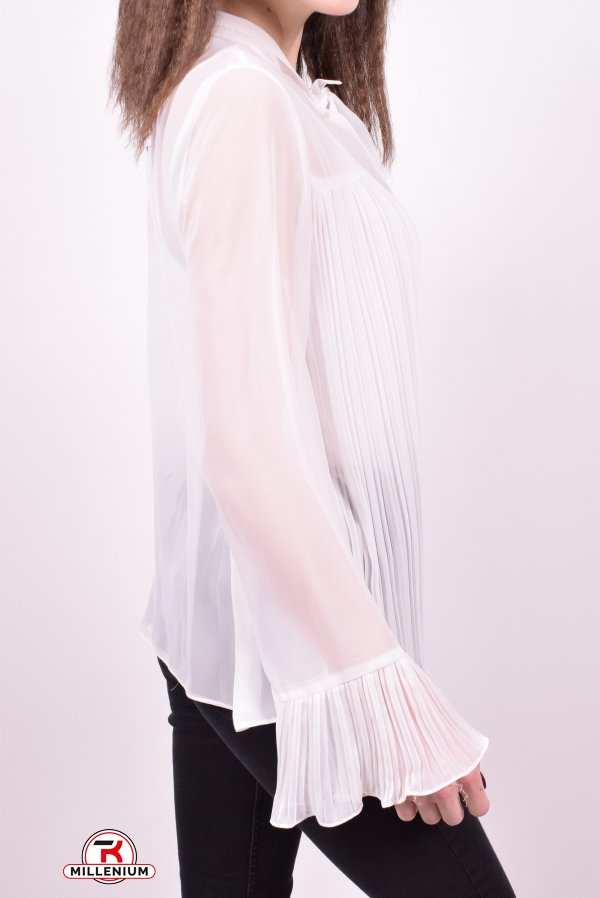 Блузка женская шифоновая (цв.белый) "Karon" Размер в наличии : 42 арт.9566