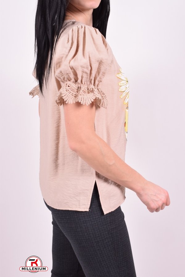 Блузка жіноча (кол. Кремовий) FI-HA-HA Розмір в наявності : 42 арт.20081