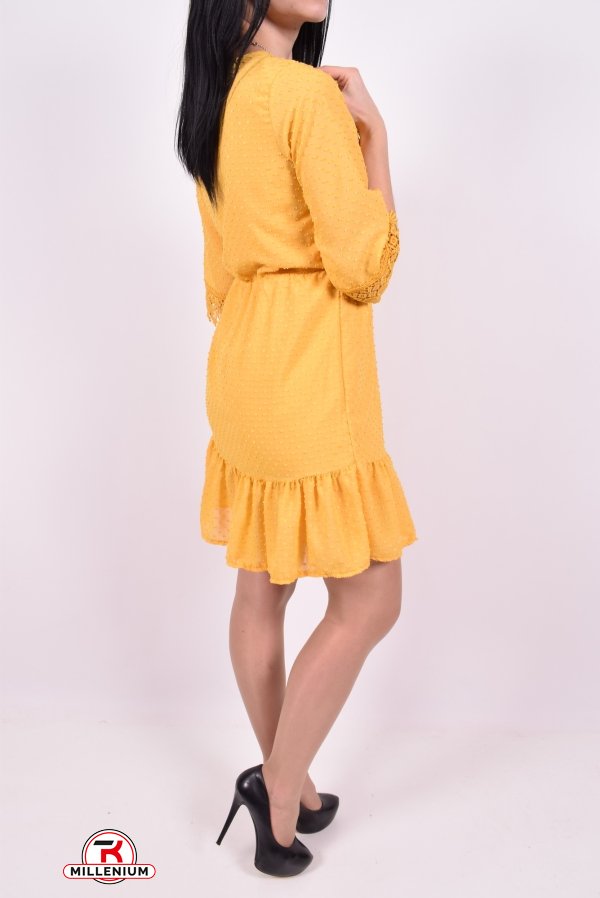 Платье женское шифоновое  (цв.горчичный) FI-HA-HA Размер в наличии : 44 арт.20053