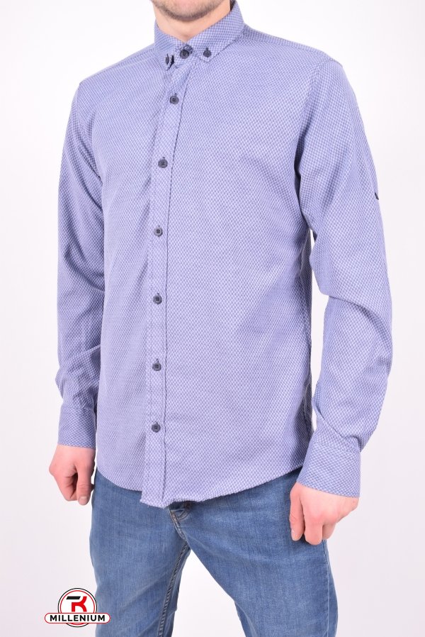 Рубашка мужская стрейчевая (цв.серый) Ronex Размер в наличии : 46 арт.2458