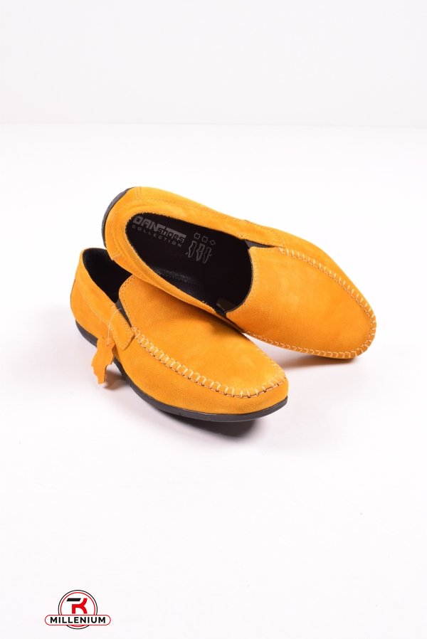 Мокасины мужские из натуральной замши (цв.желтый) DAN shoes Размер в наличии : 42 арт.70S003-4желт