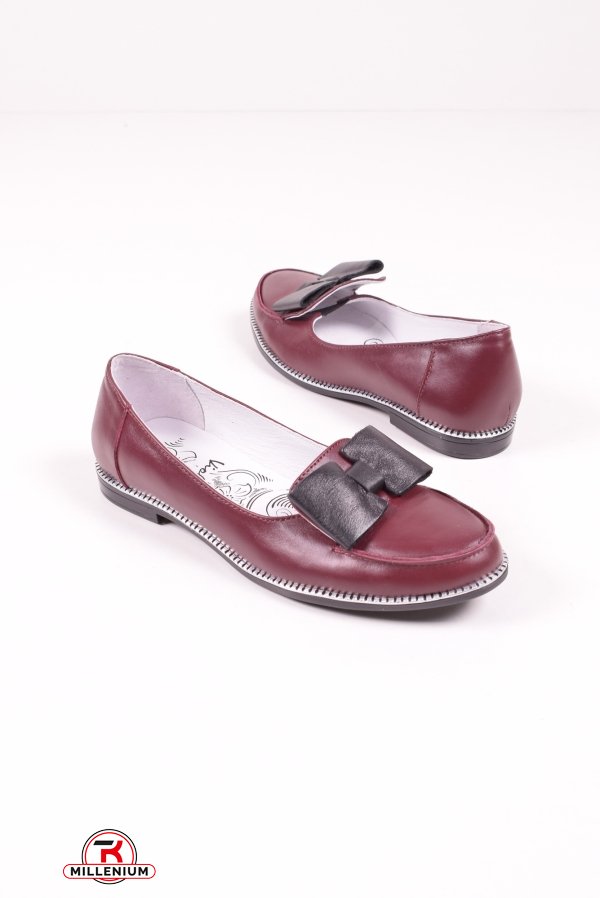 Туфли женские (цв.бордовый) из натуральной кожи Violetti Размеры в наличии : 39, 41 арт.5306