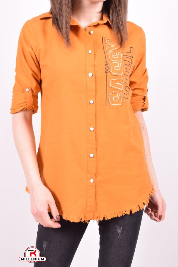 Рубашка женская (цв.горчичный) Madoy Размер в наличии : 40 арт.5101