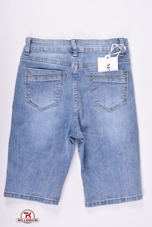 Бриджі джинсові жіночі стрейчеві NewJeans Розміри в наявності : 25, 26 арт.D3747