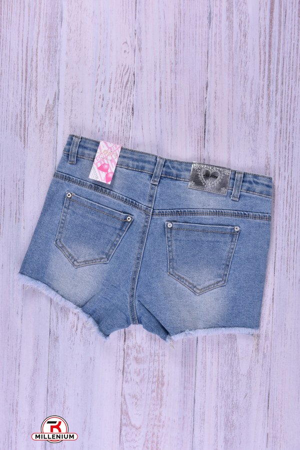 Шорти джинсові для дівчинки стрейчеві Зріст в наявності : 140, 152 арт.H-2202