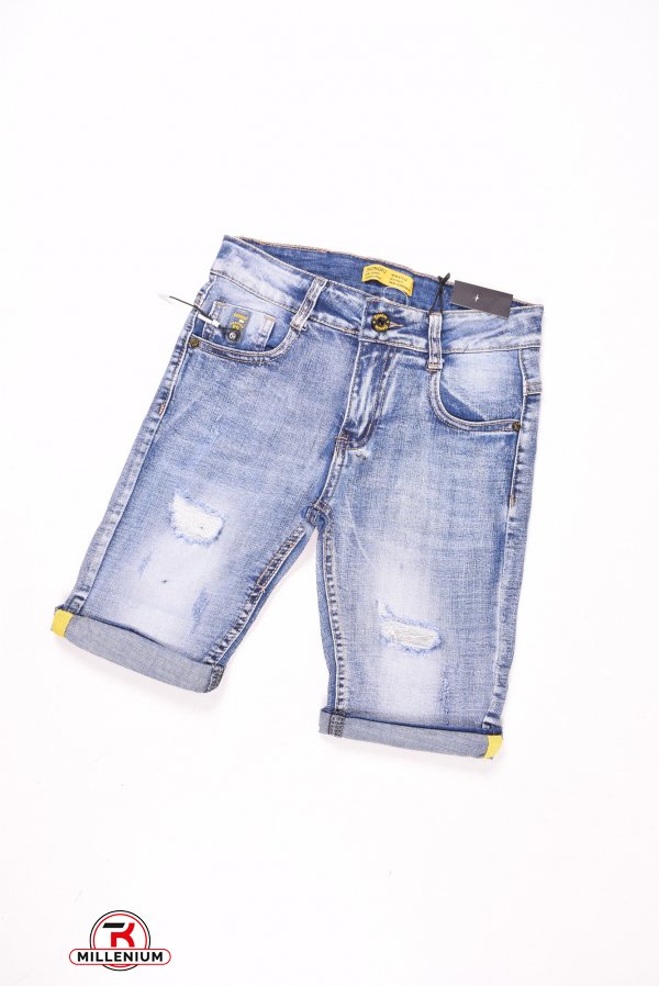 Шорты джинсовые для мальчика (цв.синий) "ZHONGFU" Рост в наличии : 146 арт.BC-10281