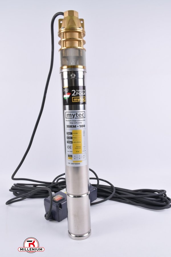 Насос глибинний MYTEC 0,8 кВт пульт 15 м кабелю арт.3SKM100