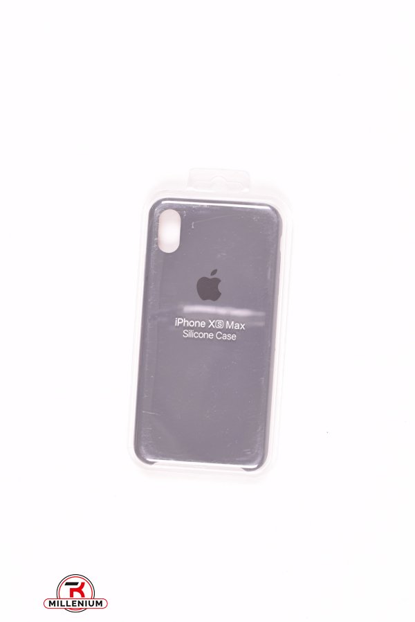 Силіконовий чохол iPhone Xs Max (внутрішня обробка - мікрофібра) Space Grey арт.iPhone Xs Max