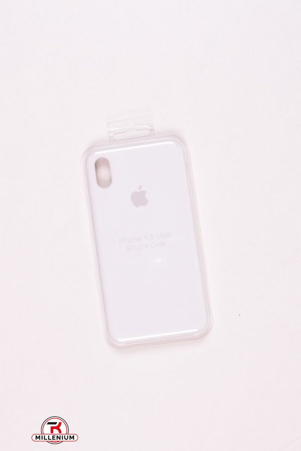Силиконовый чехол iPhone Xs Max (внутренняя отделка - микрофибра) White-2 арт.iPhone Xs Max