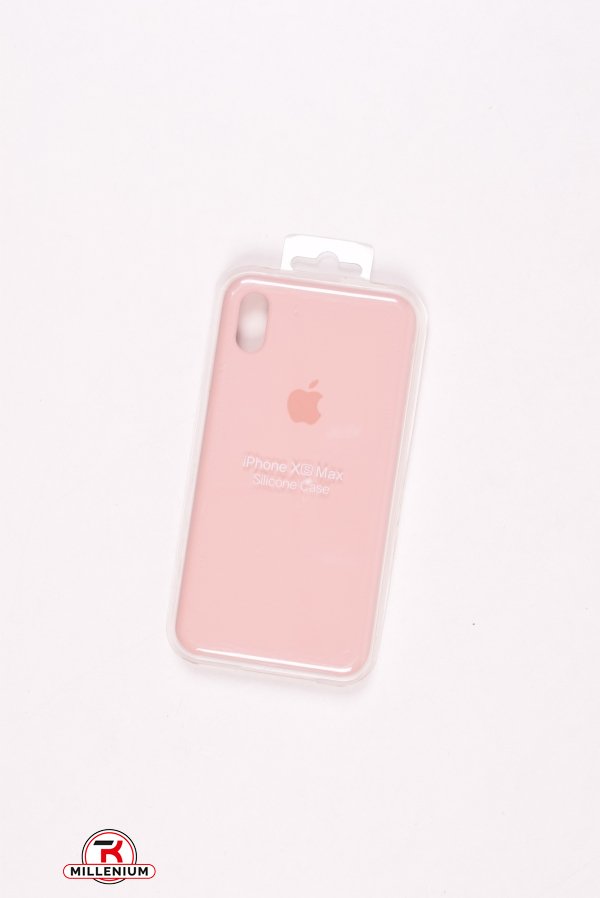 Силиконовый чехол iPhone Xs Max (внутренняя отделка - микрофибра) Pink Sand-18 арт.iPhone Xs Max