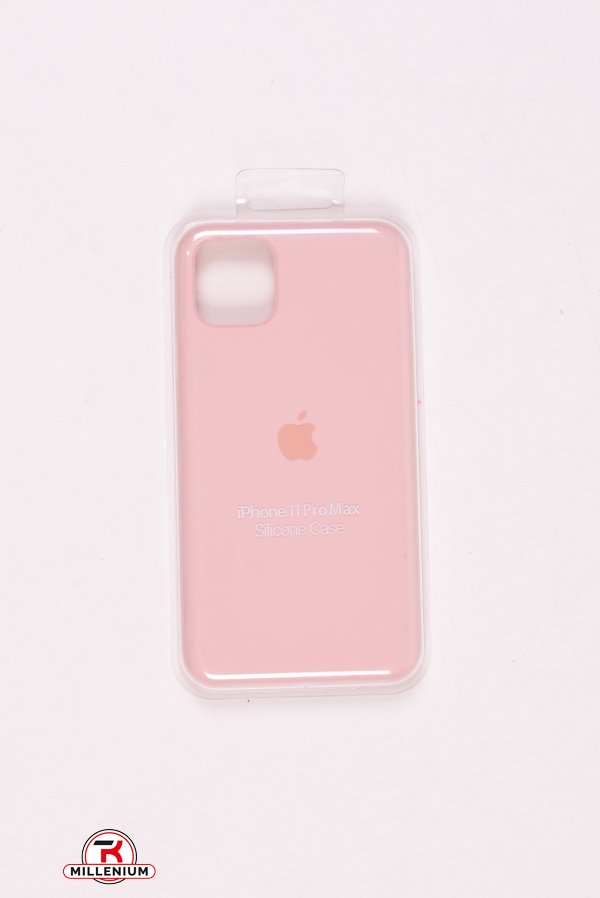 Силиконовый чехол iPhone 11 Pro Max (внутренняя отделка - микрофибра) Pink Sand арт.iPhone 11 Pro Max