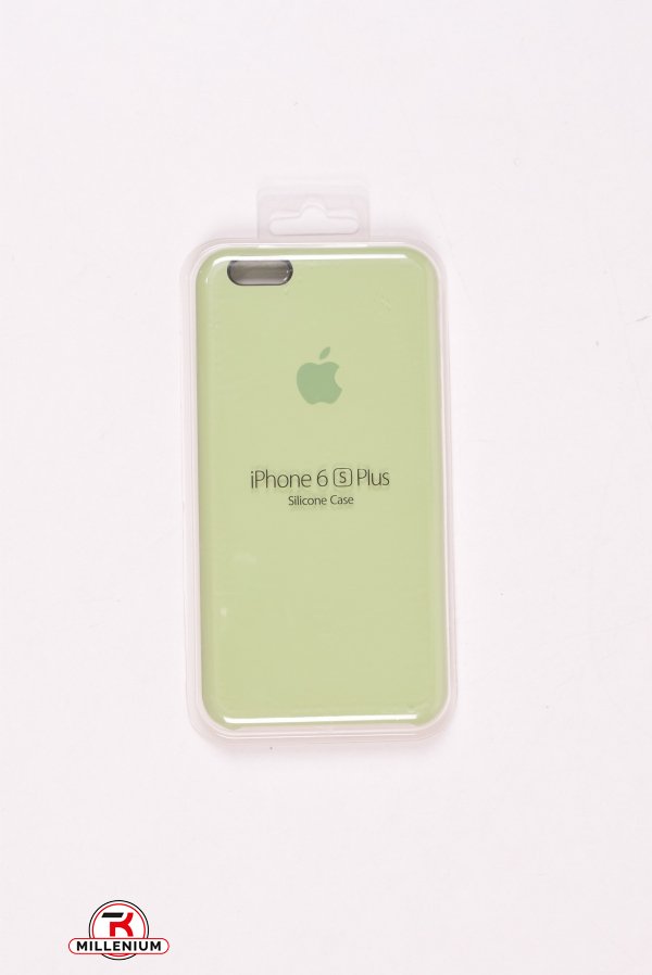 Силіконовий чохол iPhone 6s Plus (внутрішня обробка - мікрофібра) Lime-32 арт.iPhone 6s Plus