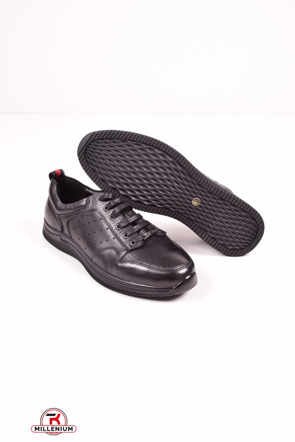 Туфлі чоловічі спортивні з натуральної шкіри "Renzana" Розмір в наявності : 45 арт.M68