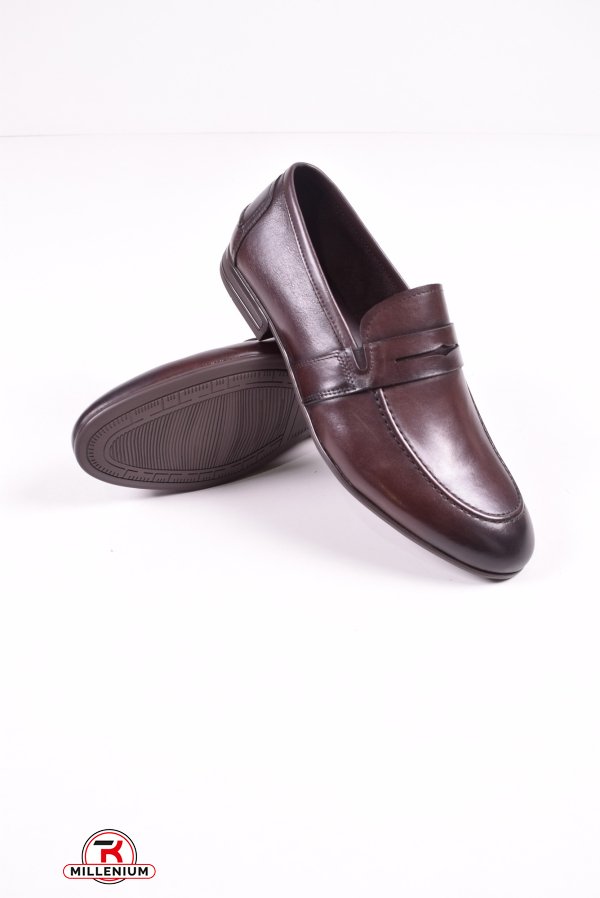 Туфлі чоловічі з натуральної шкіри BOSS VIKTORI Розмір в наявності : 44 арт.B223-B1-SG-Z7005