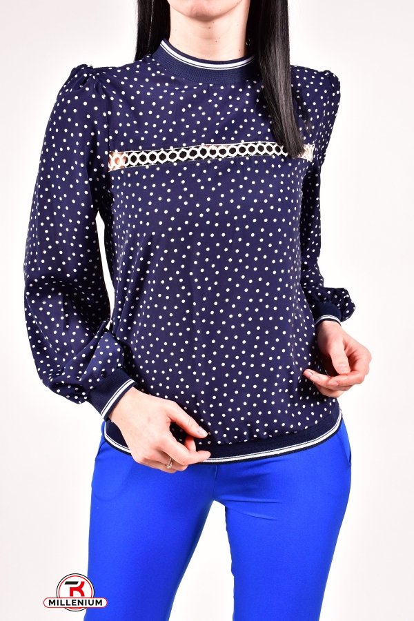 Блузка жіноча шифонова (кол. Т. Синій) ESAY Розмір в наявності : 42 арт.9002E