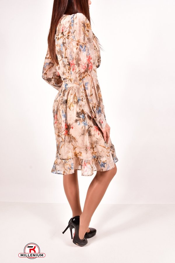 Платье женское шифоновое (цв.капучино) LIGHTHER Размер в наличии : 46 арт.1360