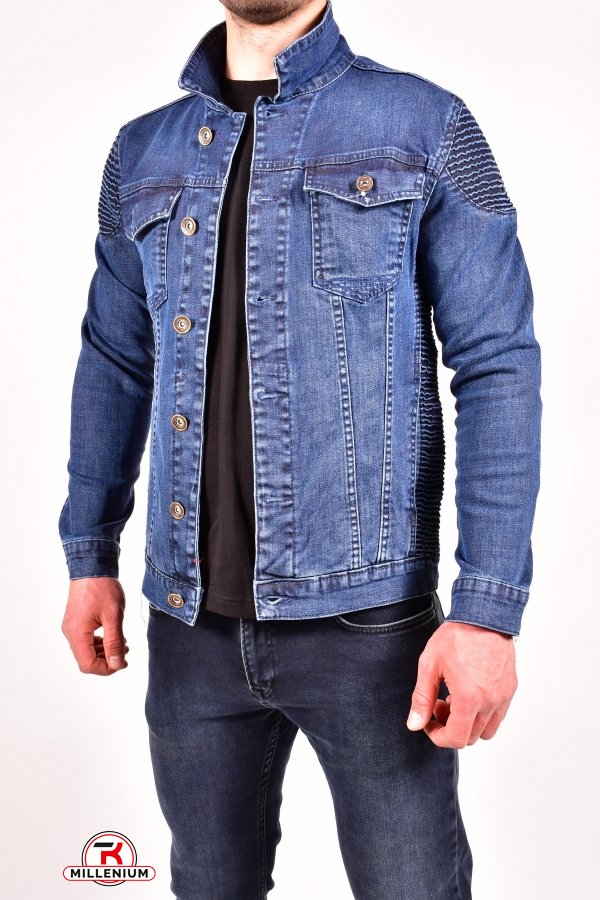 Пиджак джинсовый мужской (цв.т.синий) "FOURTY FOUR" Размер в наличии : 44 арт.2940