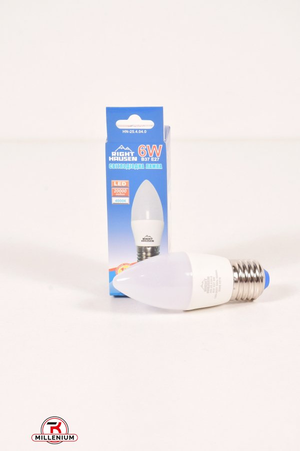 Лампа RIGHT HAUSEN LED (6W E27 4000K) арт.HN-254040