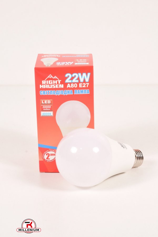 Лампа RIGHT HAUSEN LED (22W E27 4000K A80) арт.HN-151110N