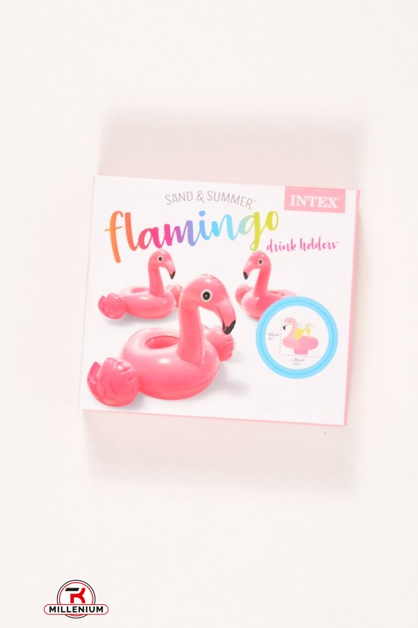 Надувной плавательный держатель для напитков "Фламинго" винил (в коробке 33/25см.) арт.57500