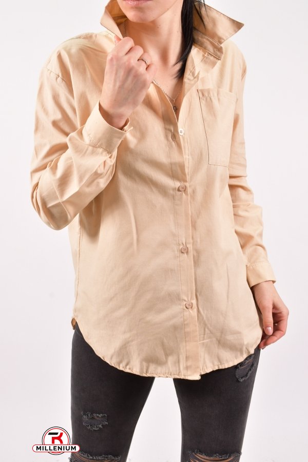 Рубашка женская (цв.кремовый) My Linda Размеры в наличии : 42, 48 арт.Y2163