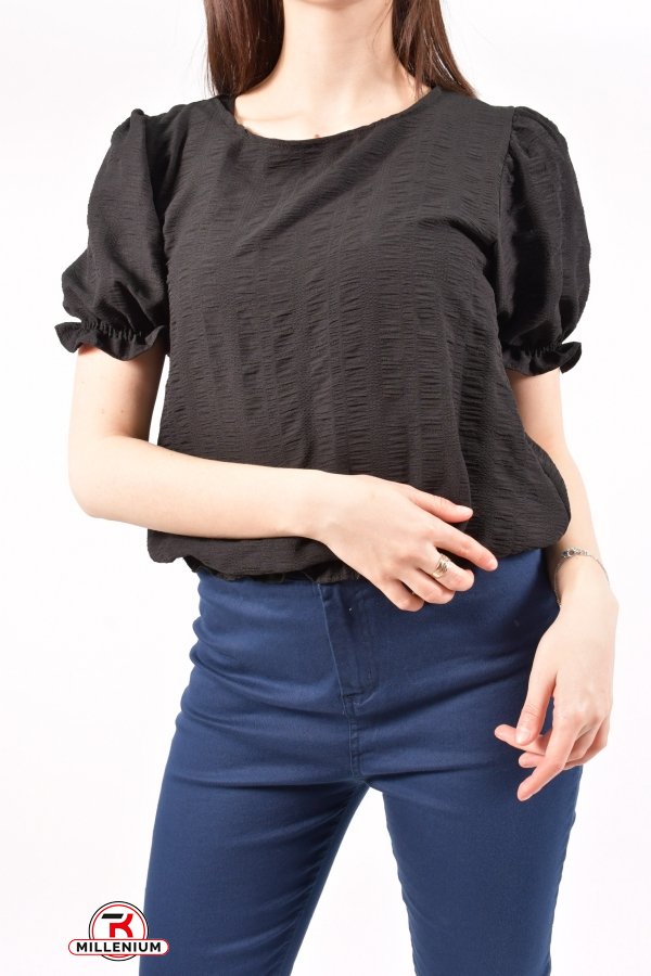 Рубашка женская (цв.черный) HISSET Размеры в наличии : 40, 42 арт.B1534