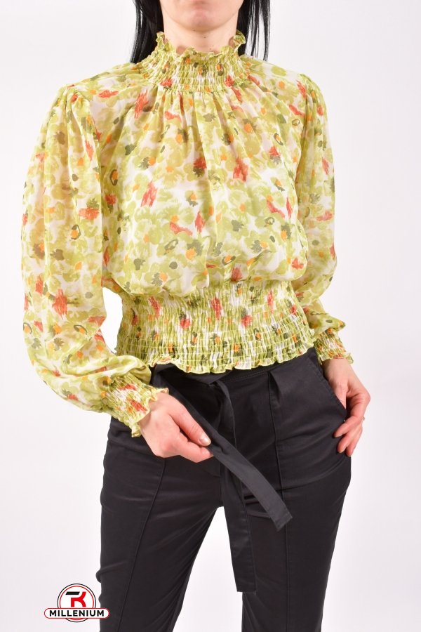 Блузка жіноча (кол. Салатовий) шифонова Розмір в наявності : 40 арт.30011K4