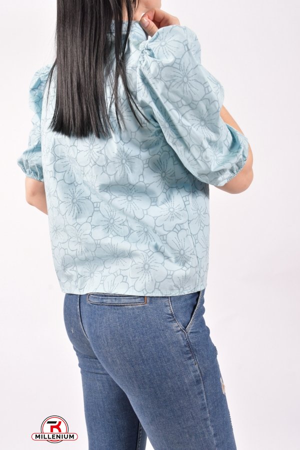 Блузка жіноча (кол. Блакитний) Розмір в наявності : 40 арт.21089K1