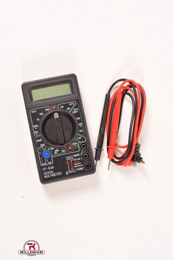 Електронний мультиметр із датчиком температури арт.DT-838