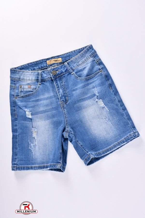 Шорты женские джинсовые стрейчевые Размеры в наличии : 25, 26, 27, 28, 29, 30 арт.MF-2148