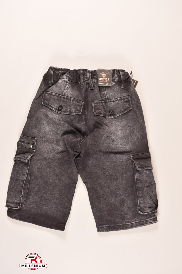 Шорти для хлопчика джинсові стрейчеві VINGVGS Зріст в наявності : 146, 152, 158, 164, 170, 176 арт.V345