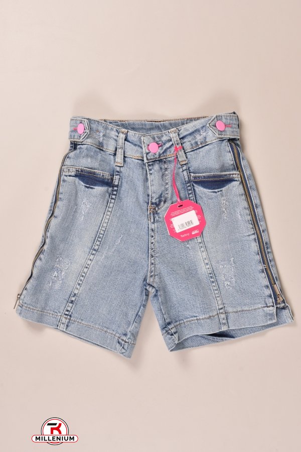Шорты джинсовые для девочки LOCO LOCO Рост в наличии : 128, 134 арт.F175