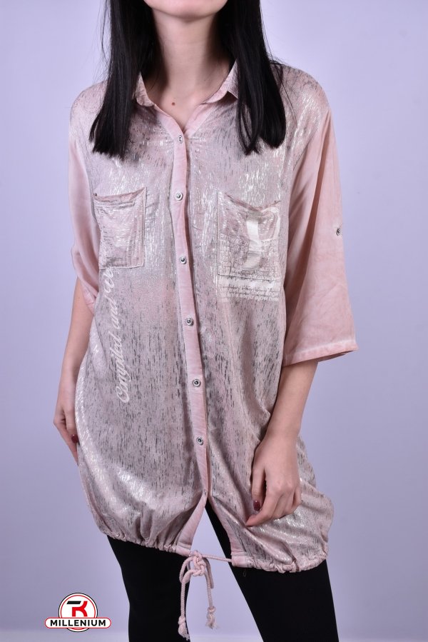 Блуза жіноча (кол. Пудри) "ANGORA" Розмір в наявності : 48 арт.3755