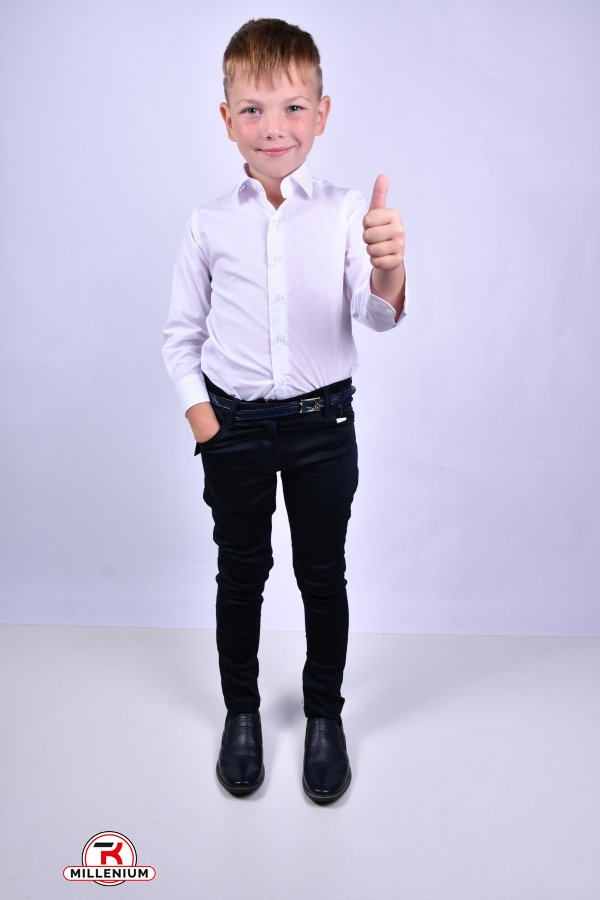 Рубашка для мальчика (цв.белый) CAN BULGAN Рост в наличии : 104, 110, 116, 128 арт.9898-1