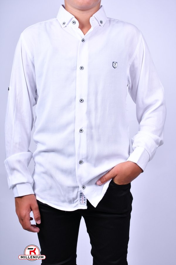 Рубашка для мальчика (цв.белый) RUTTI GARRO Рост в наличии : 164, 170, 176 арт.13-16