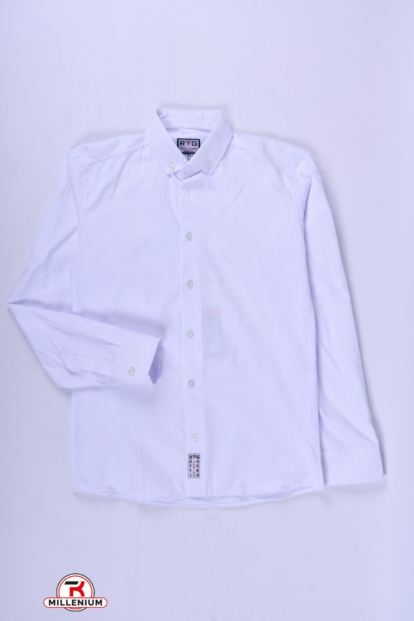 Рубашка для мальчика (цв.белый) RUTTI GARRO Рост в наличии : 146, 158, 164 арт.12-15