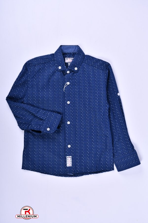 Рубашка для мальчика (цв.синий) RUTTI GARRO Рост в наличии : 110, 122, 128 арт.5-8