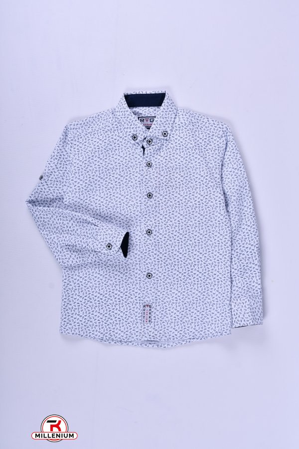 Рубашка для мальчика (цв.белый) RUTTI GARRO Рост в наличии : 116, 122 арт.5-8