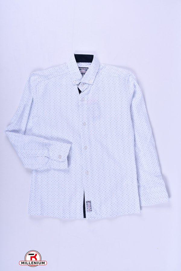 Рубашка для мальчика (цв.белый/голубой) RUTTI GARRO Рост в наличии : 146 арт.9-12