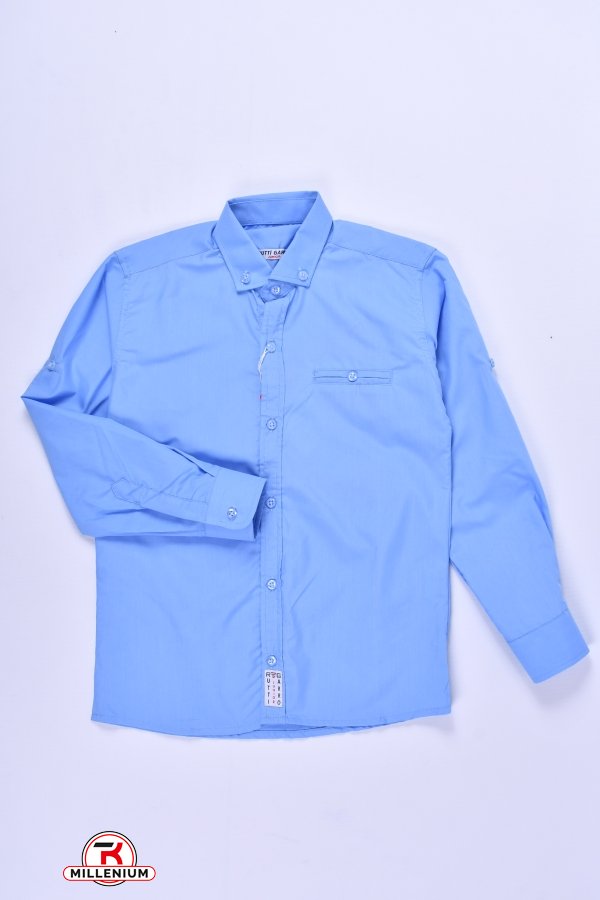 Рубашка для мальчика (цв.голубой) RUTTI GARRO Рост в наличии : 134, 140 арт.9-12