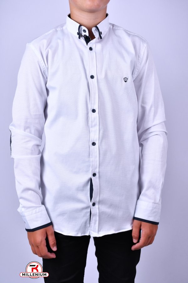 Рубашка для мальчика (цв.белый) BOLD Рост в наличии : 152 арт.14322