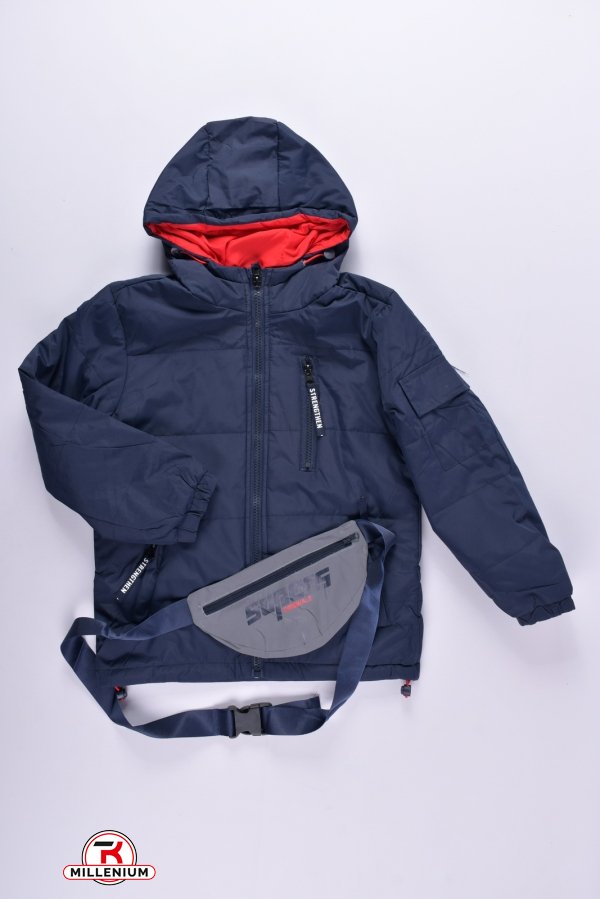 Куртка для мальчика (цв.т.синий) из плащевки демисезонная PANDA Рост в наличии : 152 арт.PD-910