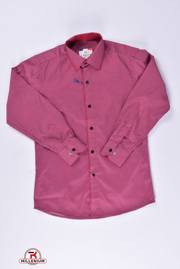 Рубашка для мальчика стрейчевая (Slim Fit) "LaGard" Рост в наличии : 134, 140 арт.B-SKY2043
