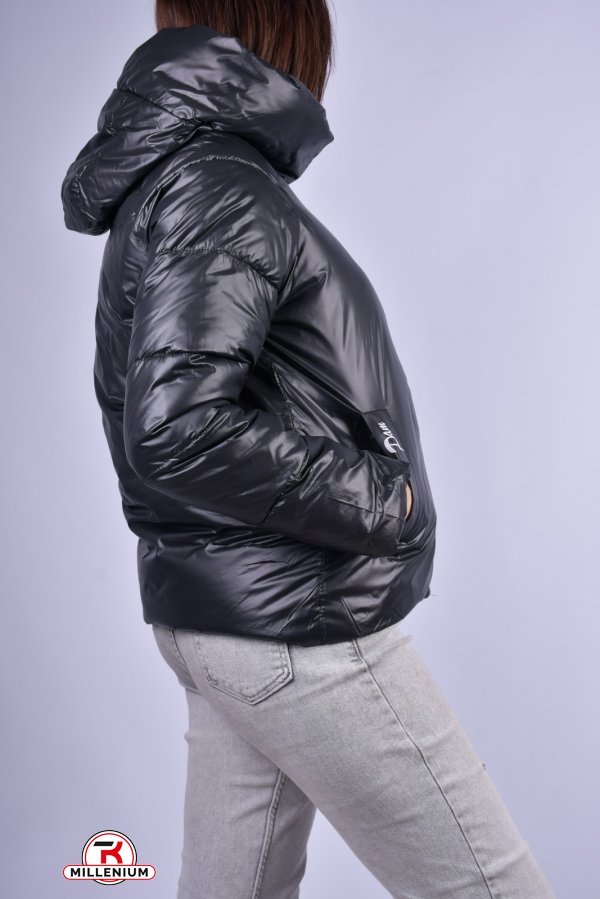 Куртка жіноча болоневой демісезонний (кол. Чорний) Розмір в наявності : 50 арт.2176