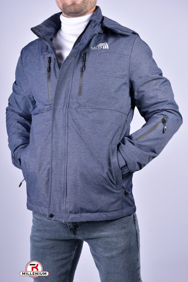 Куртка чоловіча демісезонна (кол. Т. Синій) Розмір в наявності : 44 арт.EM22013